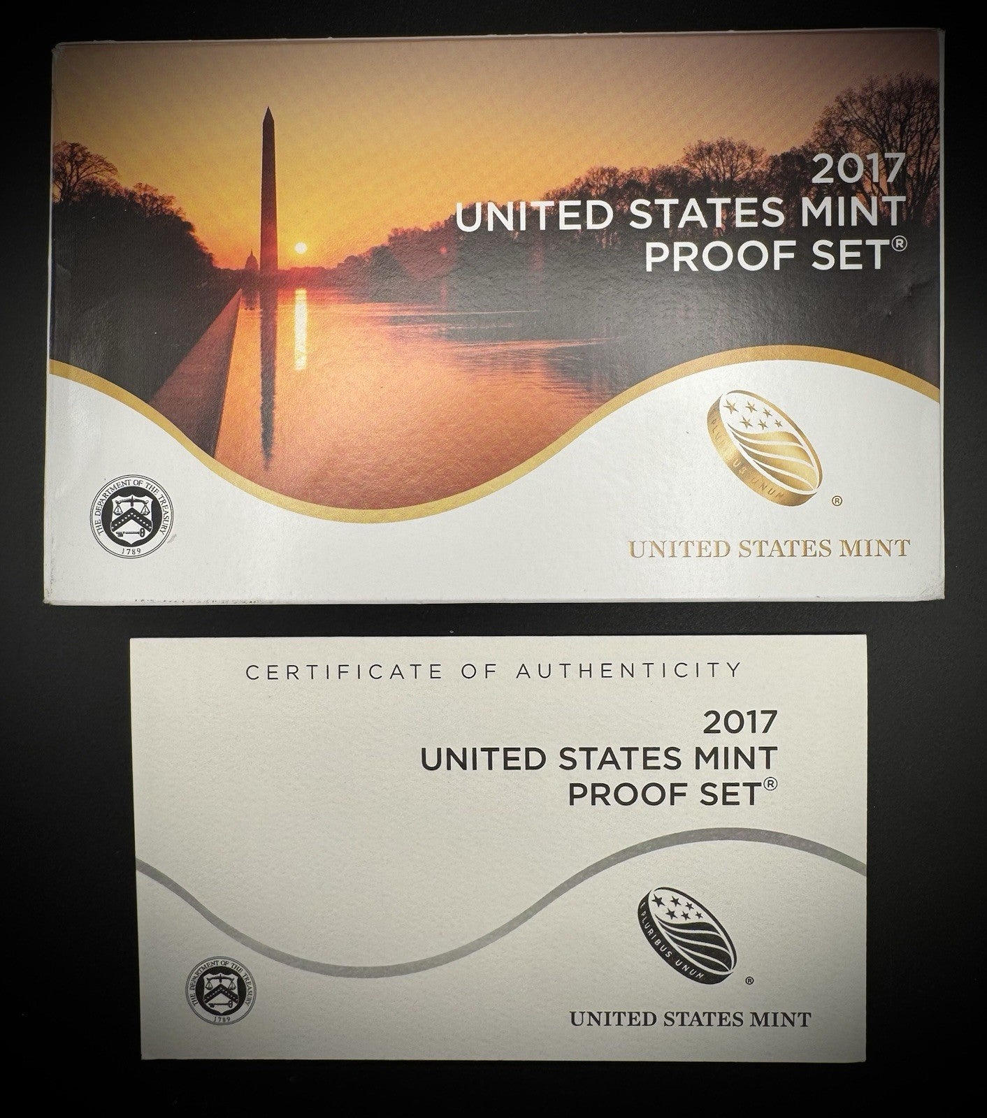 2017-S ATB Quarter GEM PROOF Clad 5 Coin Set w 2017 US Mint Box and COA2