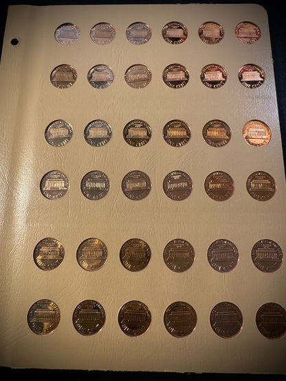 1959-2025 S Lincoln GEM PROOF Cents DEEP CAMEO COMPLETE 72 Coins NEW DANSCO Pgs5