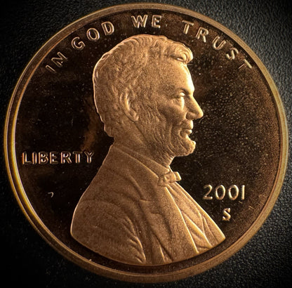 2001-S Lincoln Memorial Cent PROOF Coin Penny0