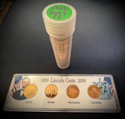 1968-2009-S PROOF Lincoln Memorial & Bicentennial Cent 45 Coin Set0