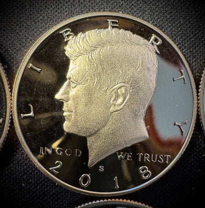 2017-2025 S Kennedy Half Dollar PROOF SET 9 Coins GEM DEEP CAMEO Fresh From Mint6