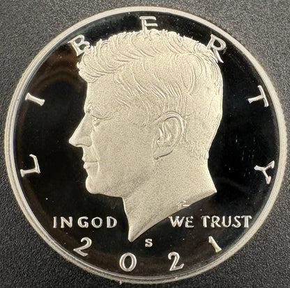 2021-S Kennedy Half Dollar GEM PROOF DEEP CAMEO coin0