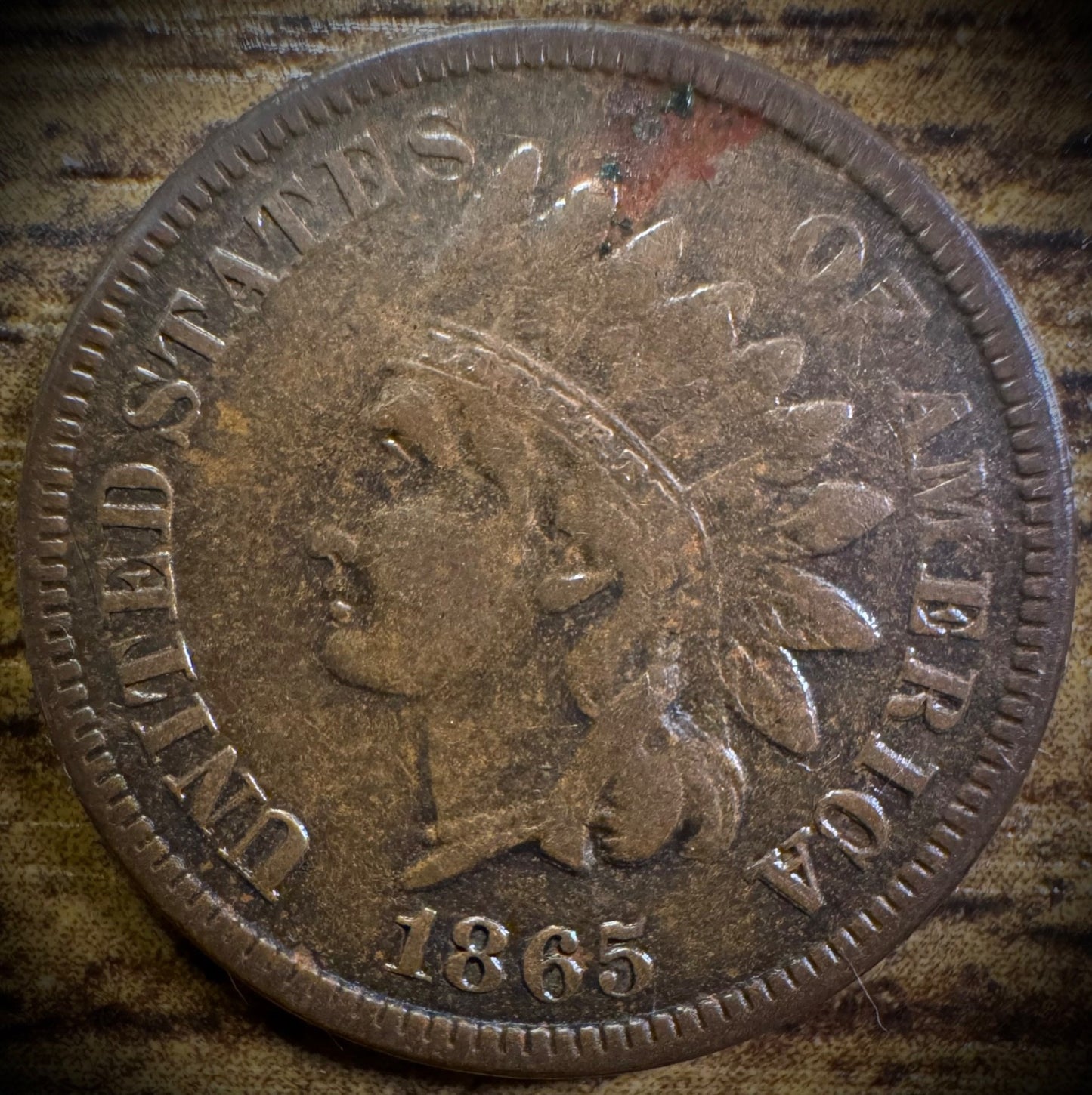1865 Indian Head Cent Penny Full Liberty Post Civil War Coin Fancy 50