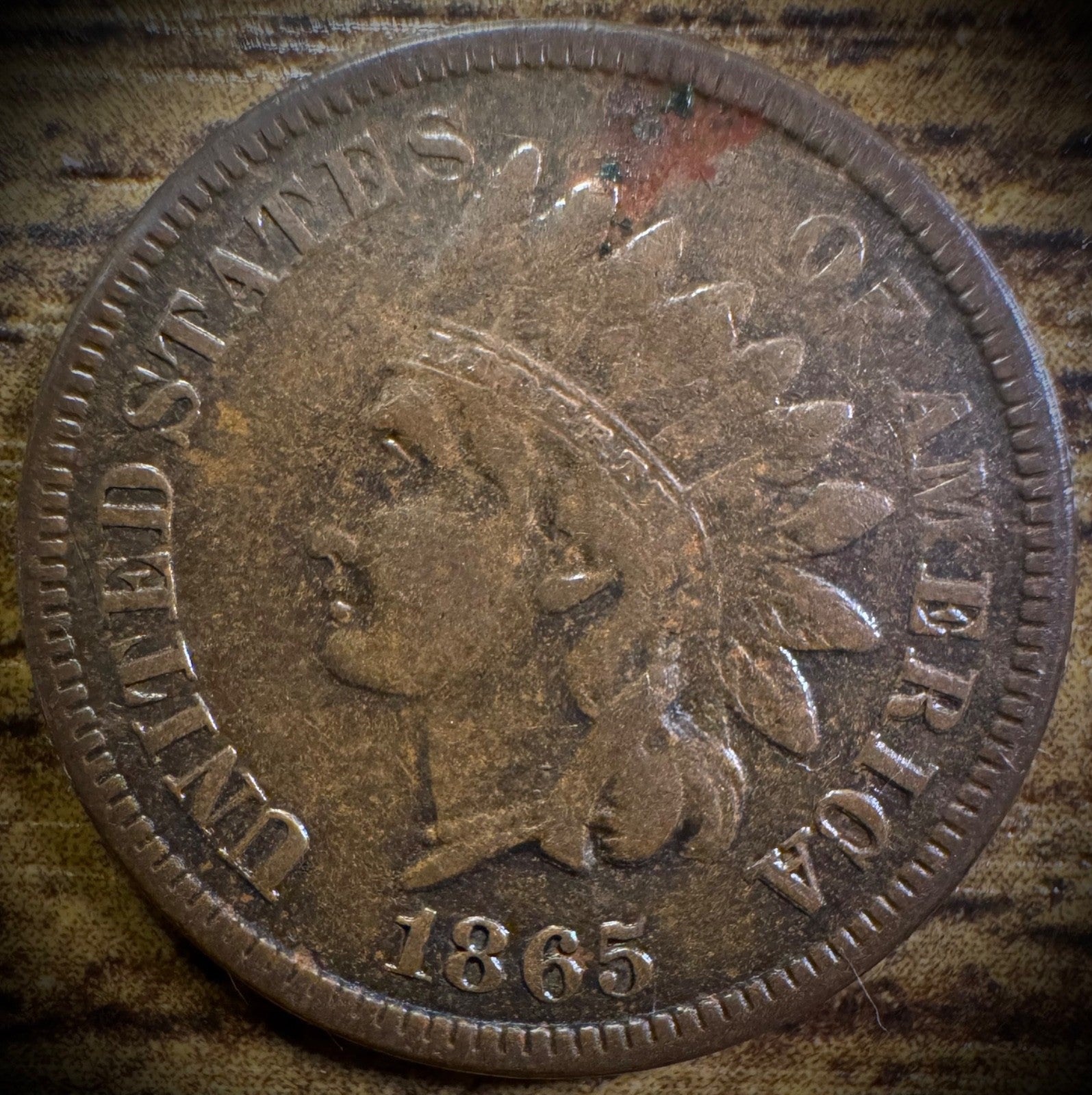 1865 Indian Head Cent Penny Full Liberty Post Civil War Coin Fancy 50