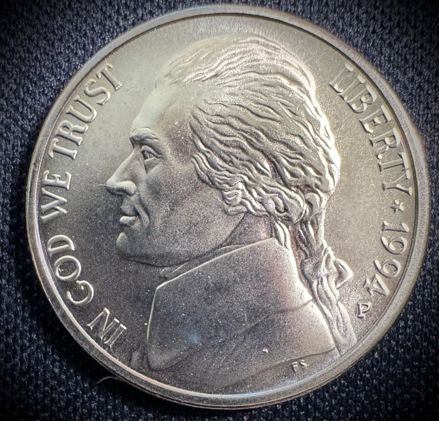 1994-P MATTE FINISH SMS Jefferson Nickel FS LOW MINTAGE 167,703 STUNNING COIN0