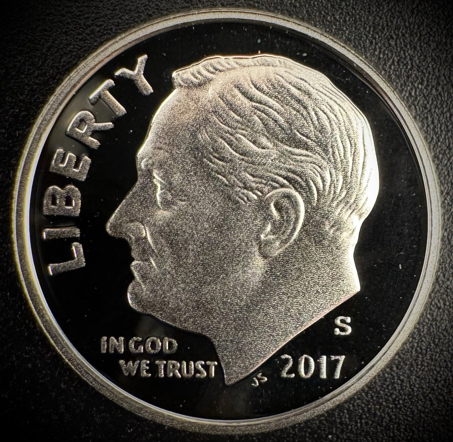 2017-S 90% SILVER GEM PROOF Roosevelt Dime 10C .900 Fine DEEP CAMEO Coin0