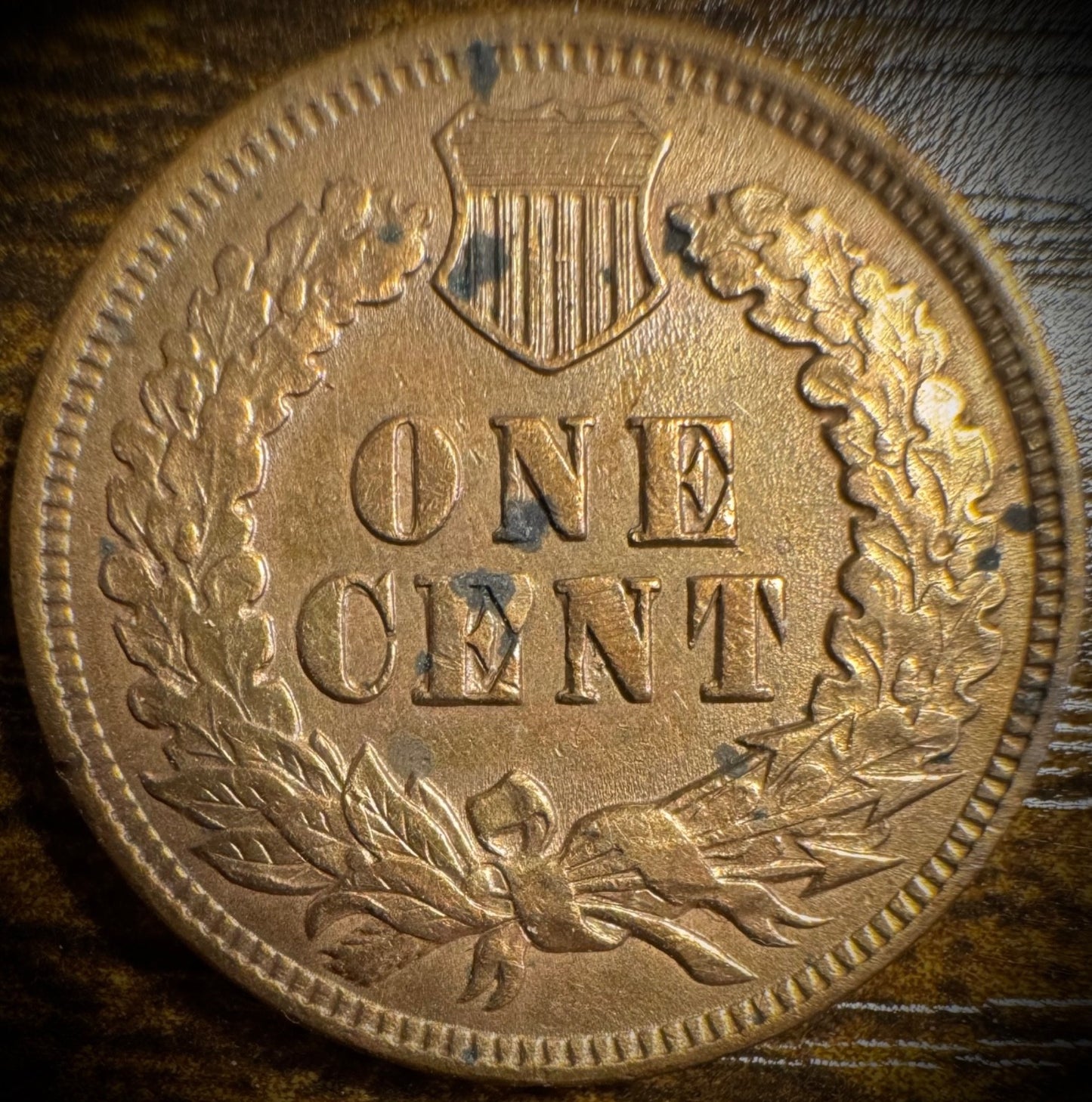 1905 Indian Head Cent Penny VIDEO Full Liberty 4 Diamonds Multicolored Toned1