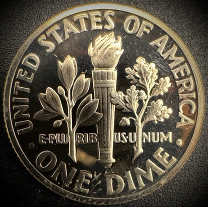 1970-S PROOF Roosevelt Dime 10C Clad Coin From US Mint Proof Set1
