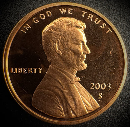 2003-S Lincoln Memorial Cent PROOF Coin Penny0