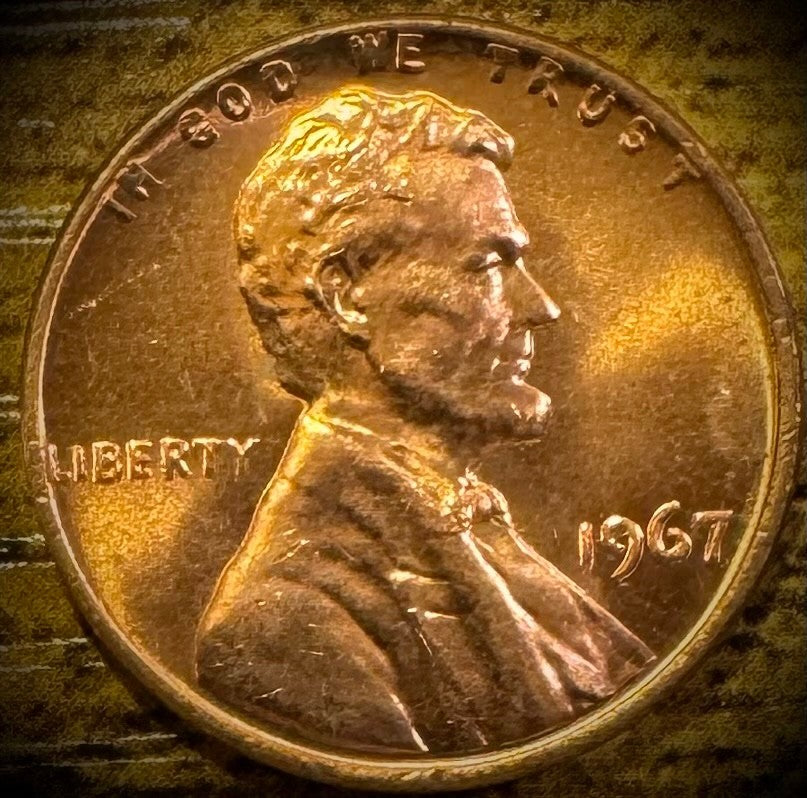 1967 Lincoln Memorial Cent Uncirculated BU 1 One Coin From Original Rolls0