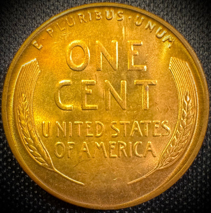 1937 Lincoln Wheat Cent Brilliant Uncirculated RED GEM1