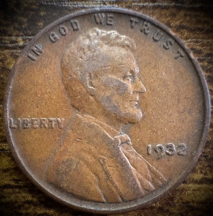 1932 Lincoln Wheat Penny Cent LOW MINTAGE #10