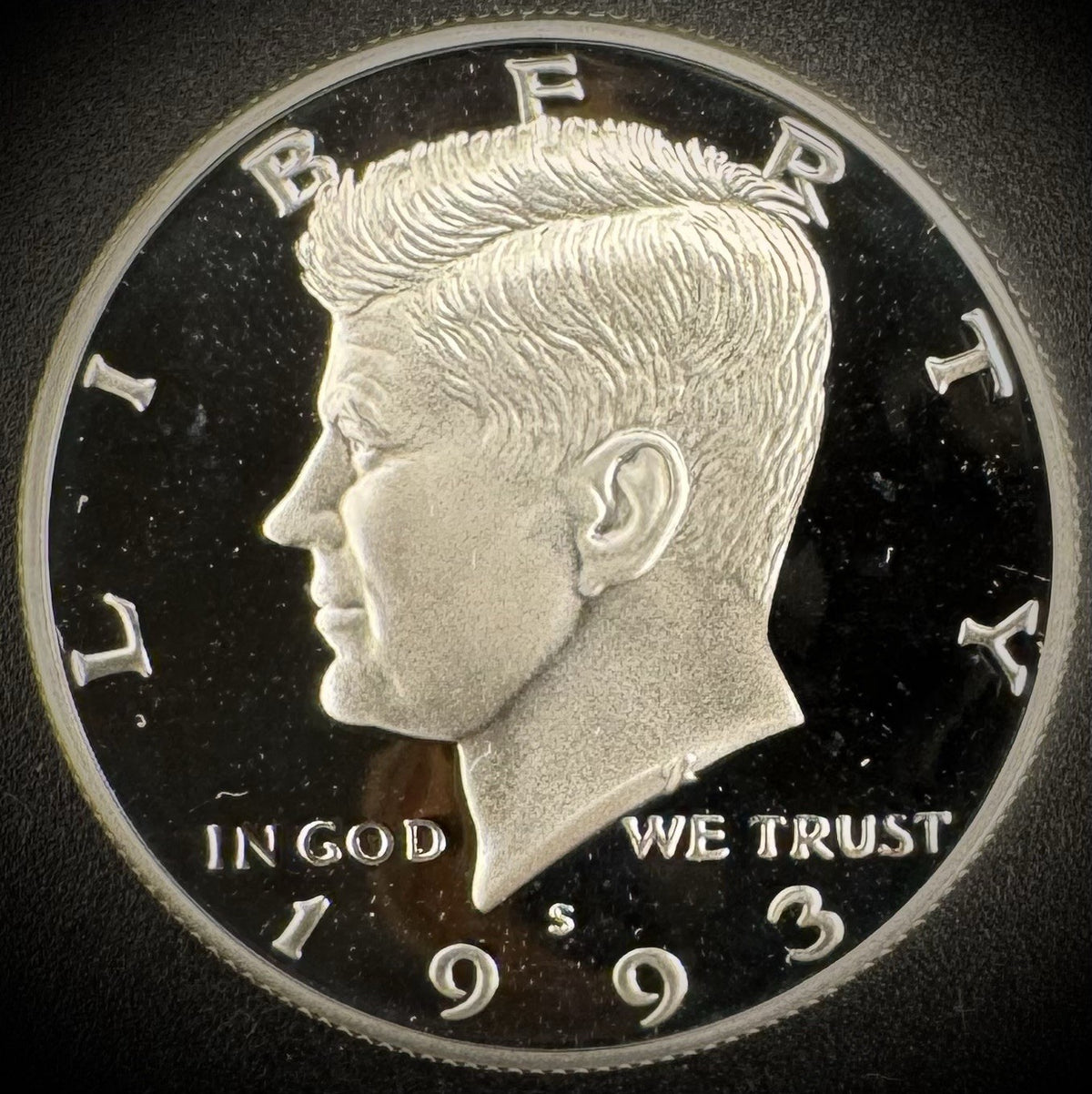 1993-S GEM PROOF Kennedy Half Dollar 90% SILVER 50C DEEP ULTRA CAMEO0