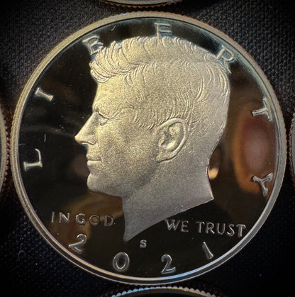 2017-2025 S Kennedy Half Dollar PROOF SET 9 Coins GEM DEEP CAMEO Fresh From Mint12