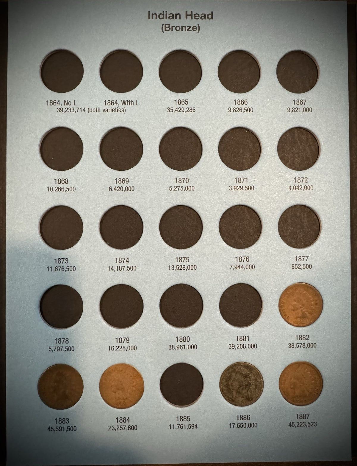 1857-1909 Flying Eagle Indian Head Cent Collection 28 Coins Starter Set Whitman2