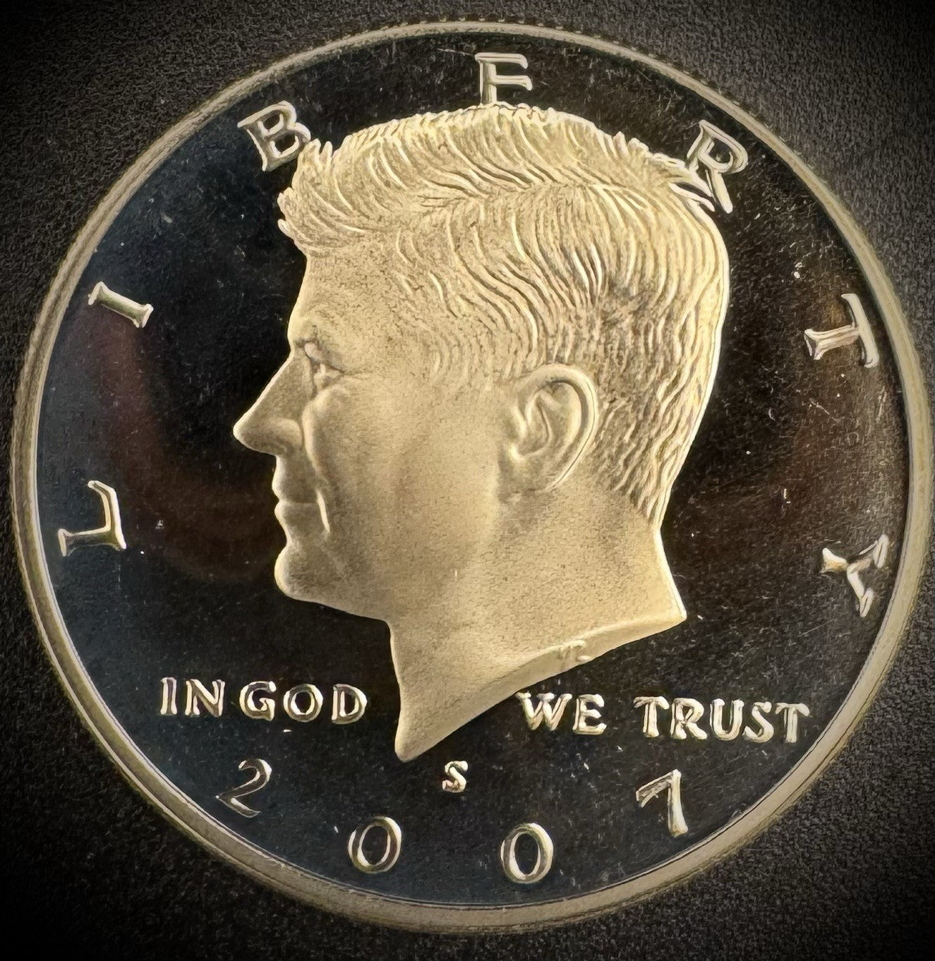 2007-S GEM PROOF Kennedy Half Dollar Clad 50C DEEP ULTRA CAMEO #30