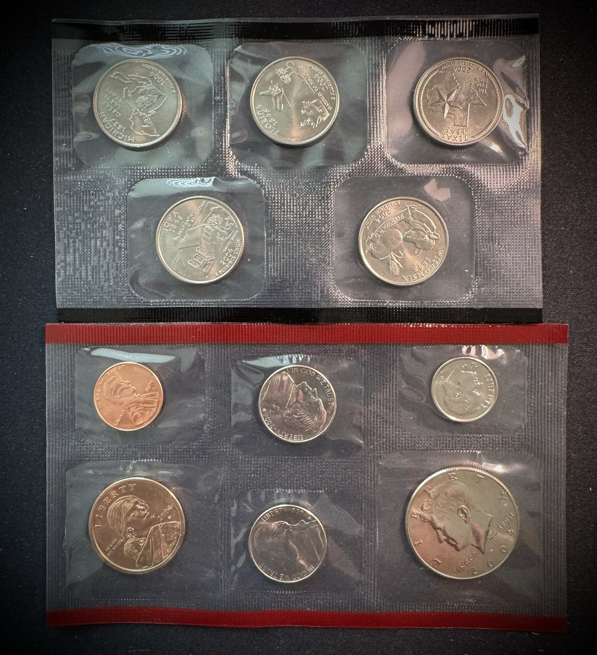 2004 P D Uncirculated Coin Set US Mint Original Government Packaging OGP & COA3