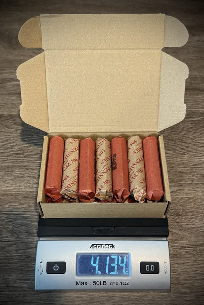 Pre-1982 Copper Lincoln Memorial Cent Penny Rolls Lot of 14 Rolls Nearly 5 Lbs0