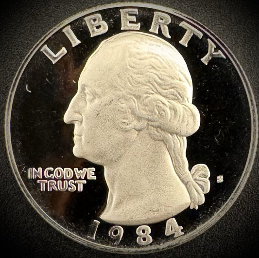 1984-S Washington Quarter PROOF Clad Coin0