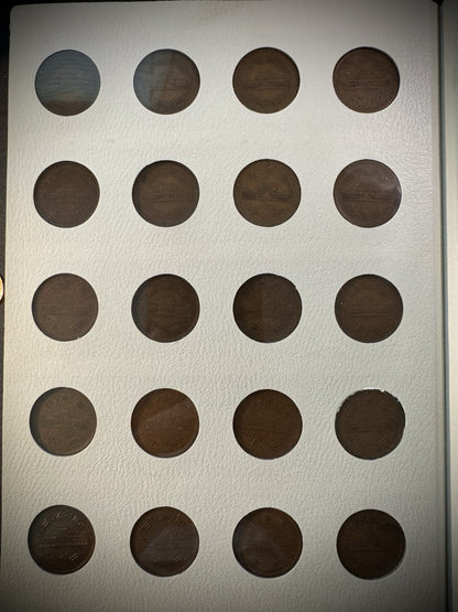 Japan Current Coins Holder COMPLETE Collection of 113 Japanese Coins Red Album7