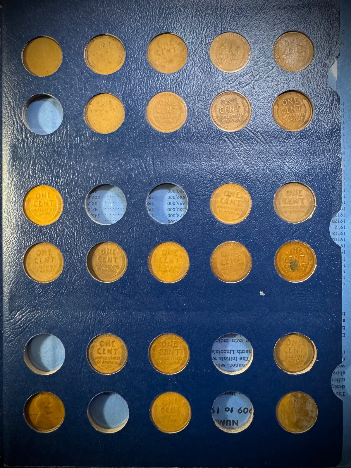 1909 VDB-1974 P D S Lincoln Cent Set NEAR Complete 165 Coins SEMI-KEYS Whitman6