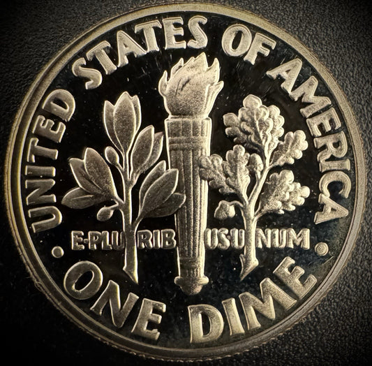 1985-S PROOF Roosevelt Dime 10C Clad DEEP CAMEO Coin From US Mint Proof Set1