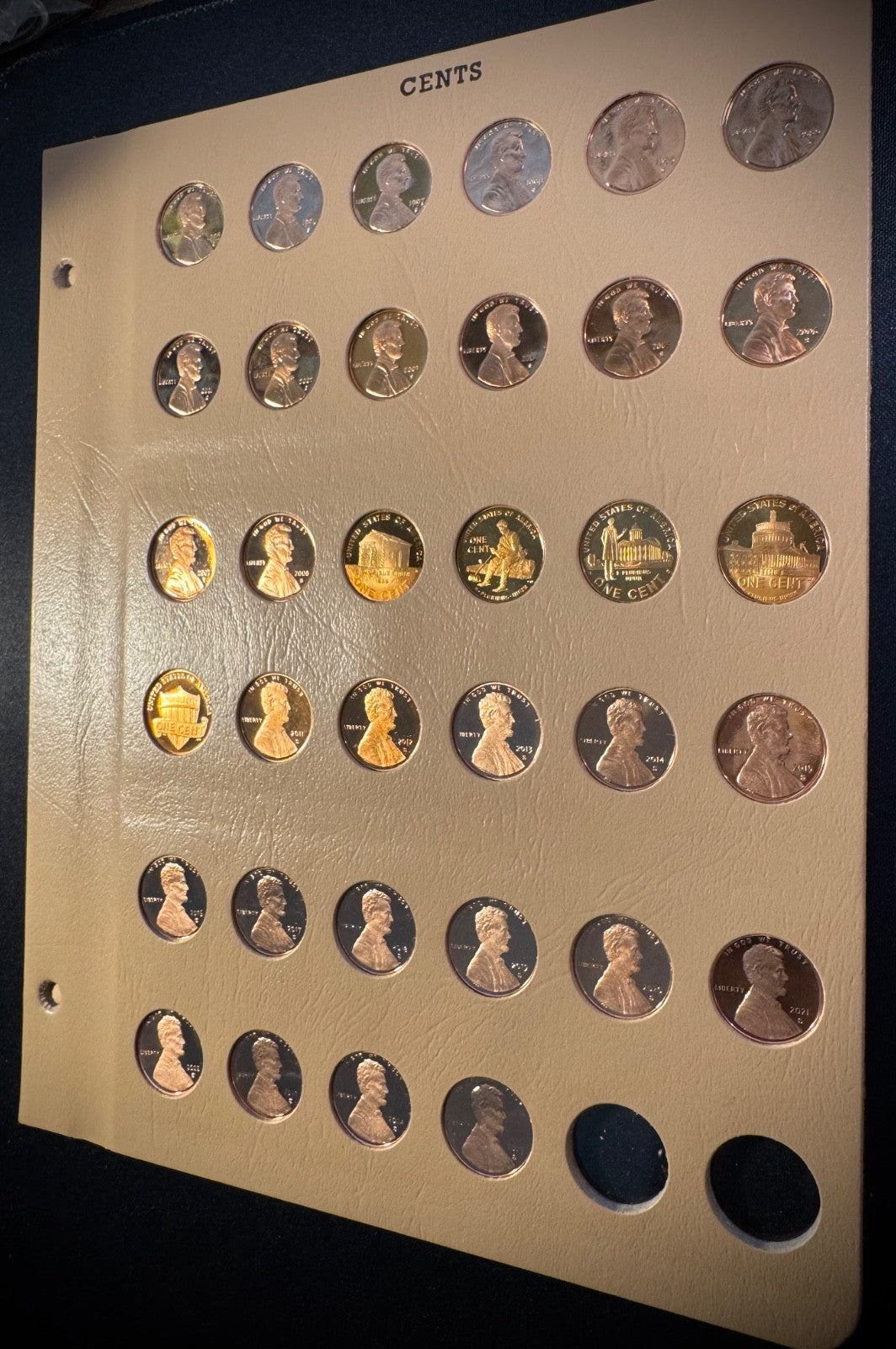1959-2025 S Lincoln GEM PROOF Cents DEEP CAMEO COMPLETE 72 Coins NEW DANSCO Pgs9