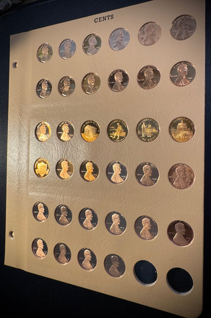 1959-2025 S Lincoln GEM PROOF Cents DEEP CAMEO COMPLETE 72 Coins NEW DANSCO Pgs9