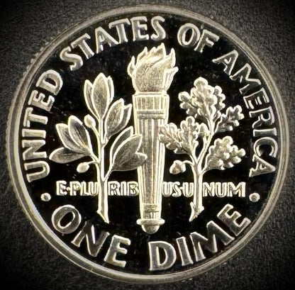 2000-S GEM PROOF Roosevelt Dime 10C Clad DEEP CAMEO Coin From US Mint Proof Set1