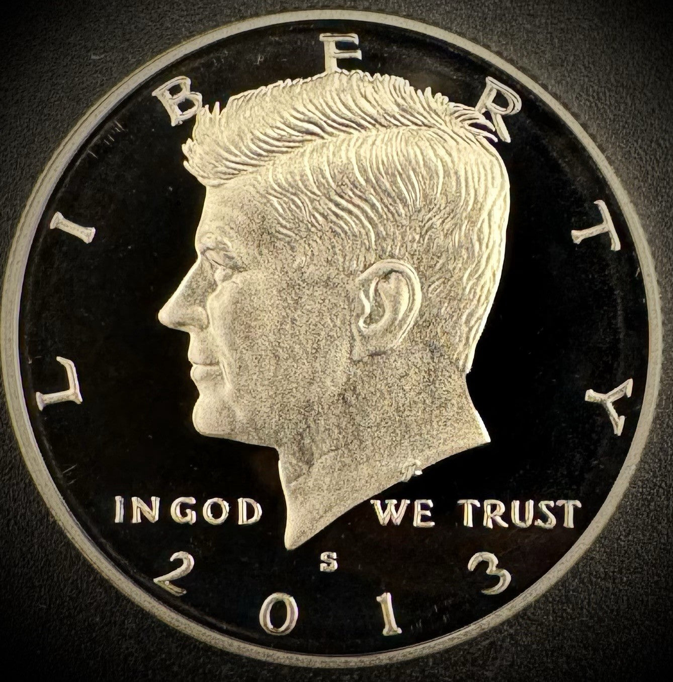 2013-S Kennedy Half Dollar GEM PROOF Clad DEEP ULTRA CAMEO Coin0