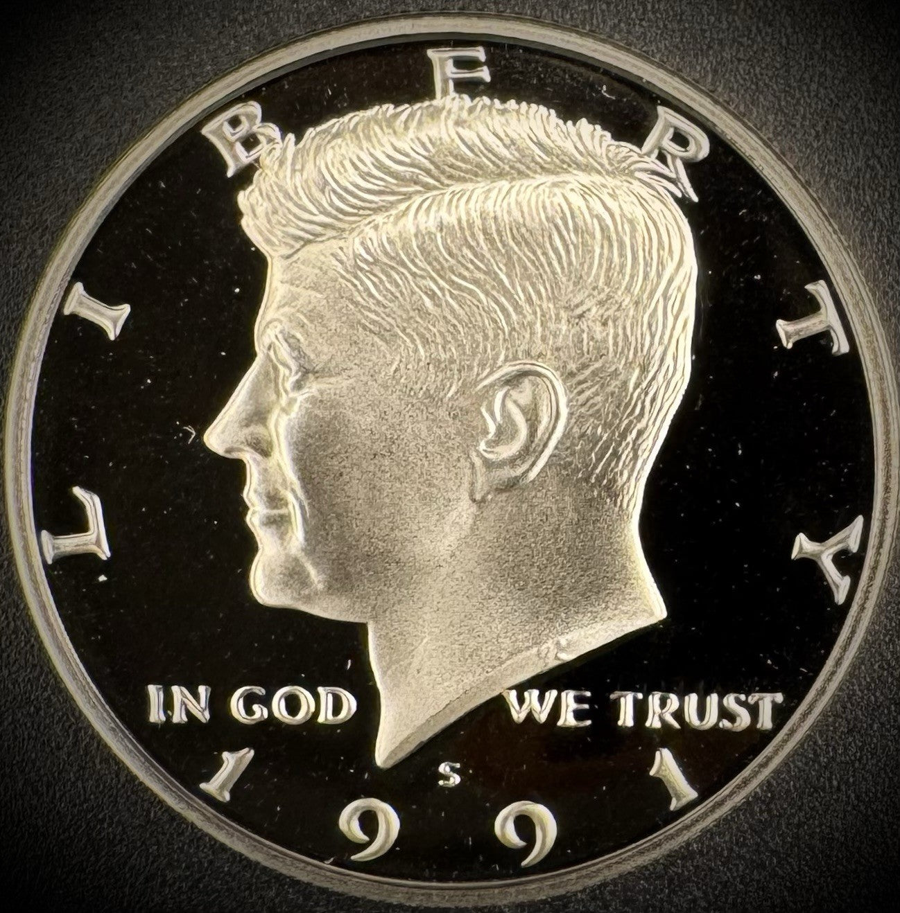 1991-S GEM PROOF Kennedy Half Dollar Clad 50C DEEP ULTRA CAMEO0