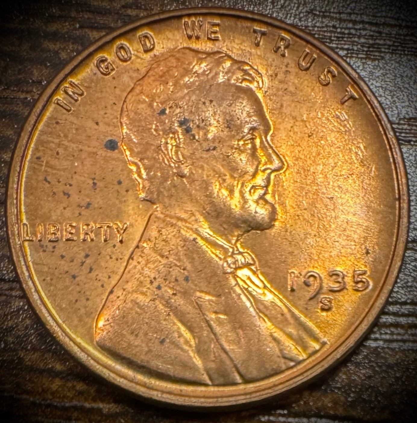 1935-S Lincoln Wheat Cent BU Uncirculated Red #40