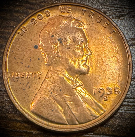 1935-S Lincoln Wheat Cent BU Uncirculated Red #40