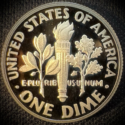 2020-S 99.9% SILVER And Clad PROOF Roosevelt Dime 10C .999 Fine Lot Of 2 Coins3
