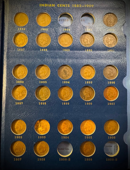1856-1909 Flying Eagle Indian Head Cent 30 Coins Starter Set Whitman Deluxe Book4