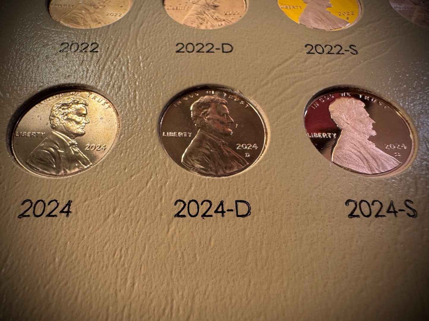 2022-2025 P D S Lincoln Shield Cent 12 Coin Business & PROOF Set NEW Dansco 81044