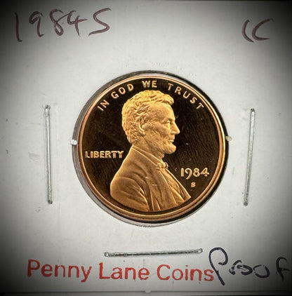 1980-1989 Lincoln Memorial Gem PROOF Cent 10 Coin Set10