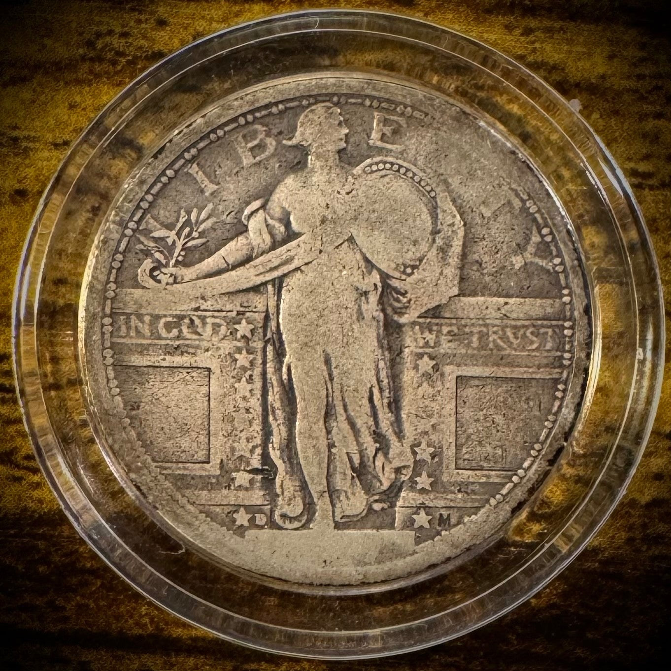 1917-D 25C Standing Liberty Quarter Type 12