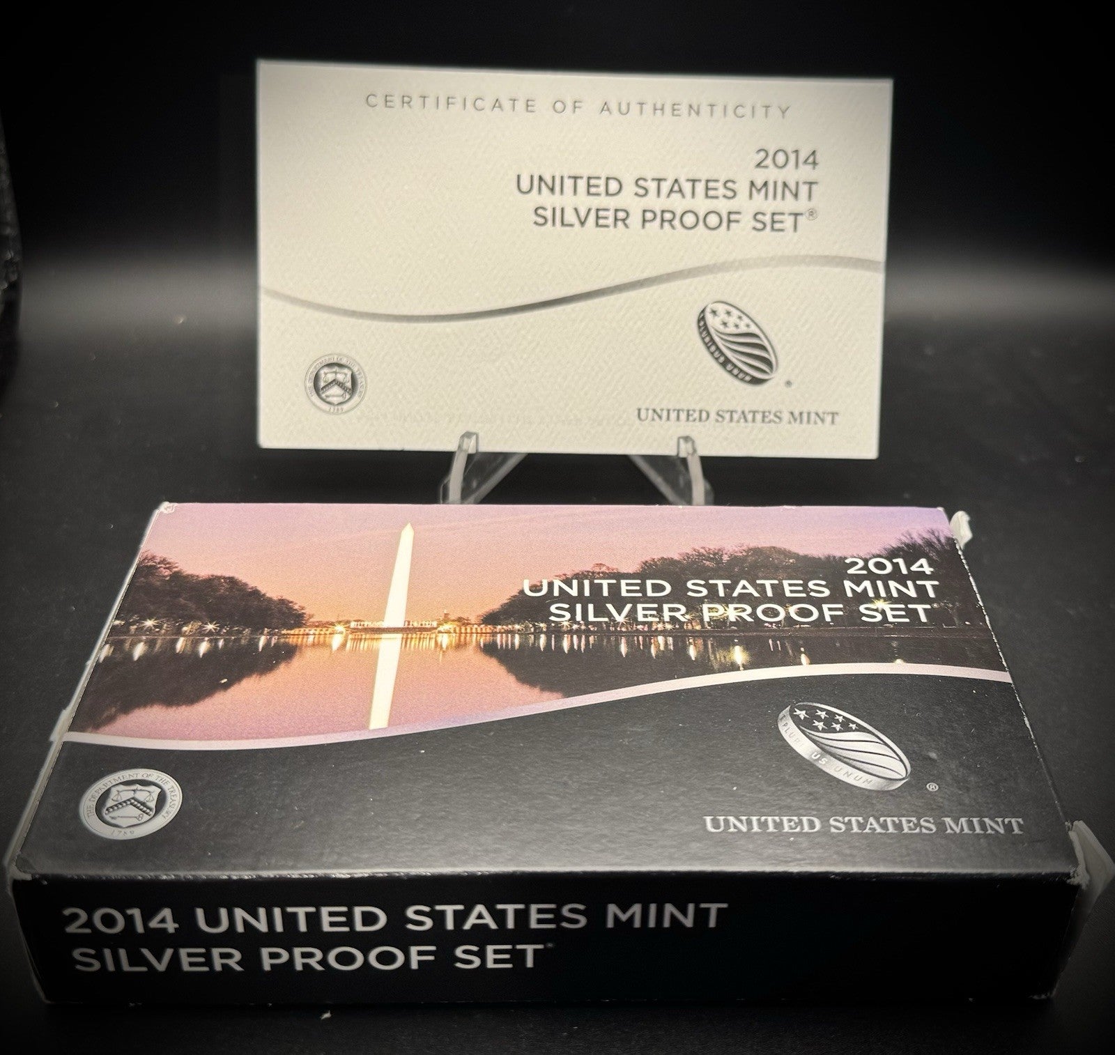 2014-S 90% .900 SILVER America the Beautiful Quarter Set w 2014 US MINT Box COA3