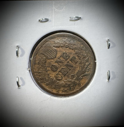 1864 Indian Head Cent Penny Civil War Era Coin Bronze ROTATED DIE3