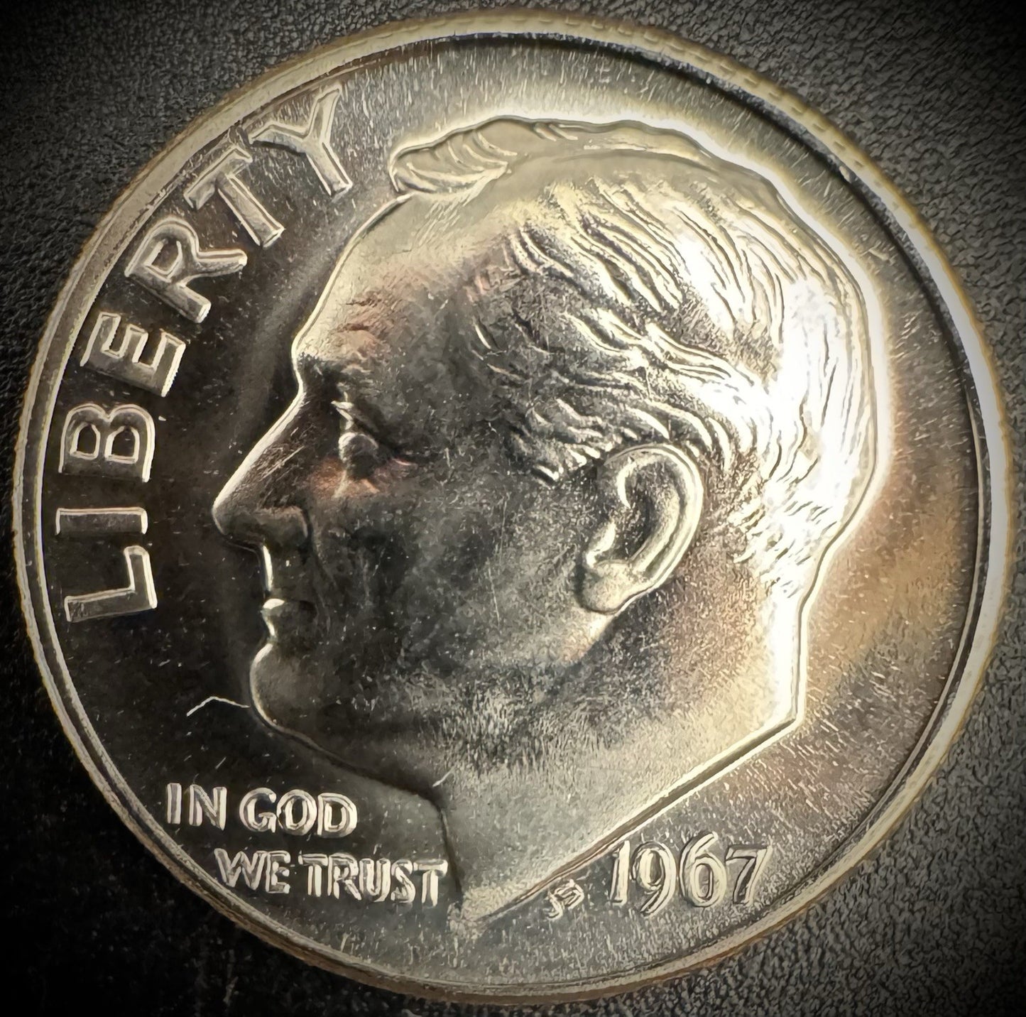 1967 Roosevelt Dime 10C Clad Coin From US Mint SMS Special Mint Set0