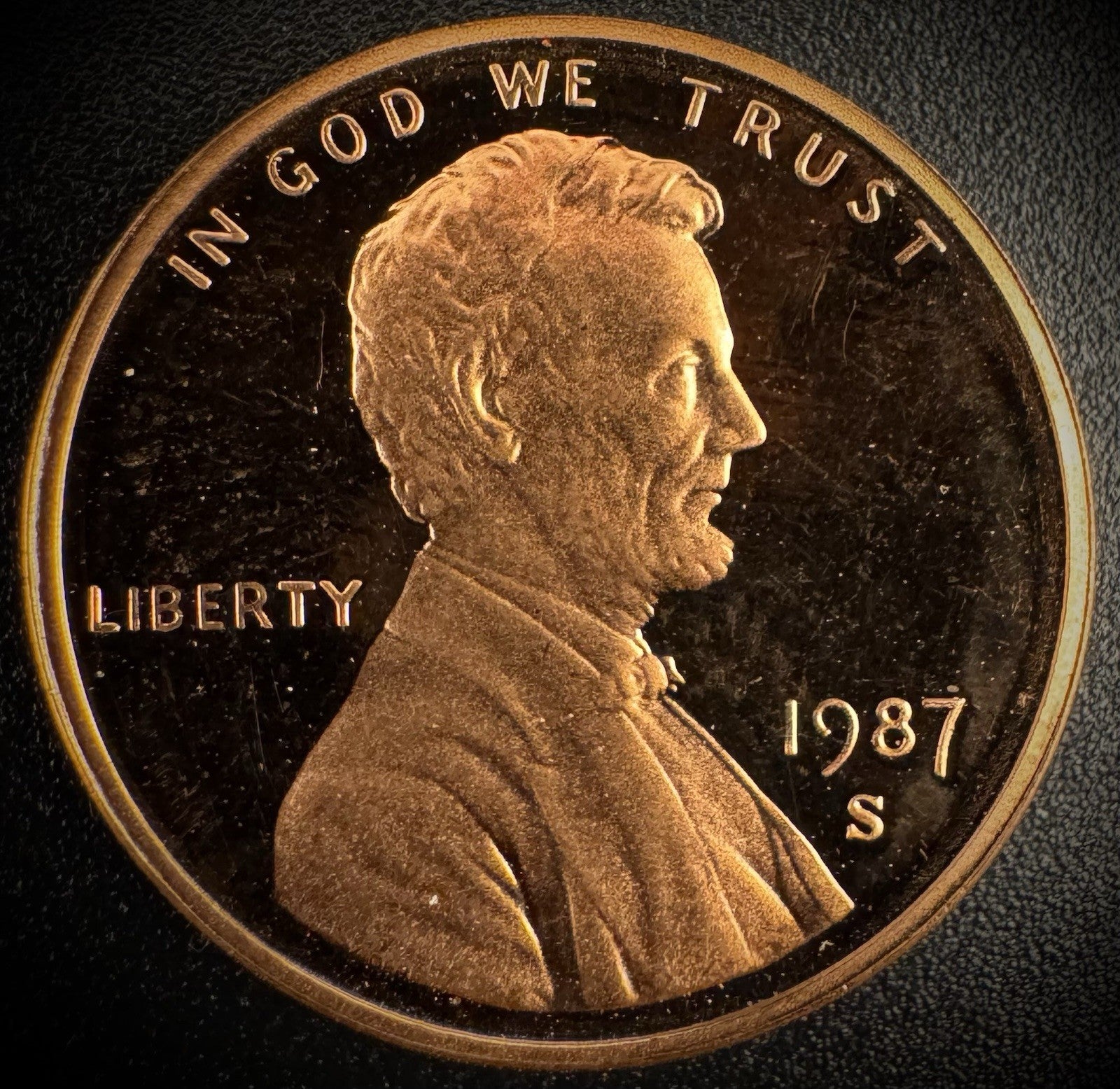 1987-S Lincoln Memorial Cent PROOF Coin Penny0