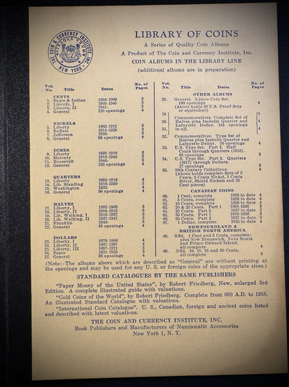 Never Used Vintage Library of Coins Lincoln Cents Part 1 1909-1940 VOL 2 Album8