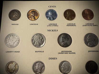 20th Century US Type Coins COMPLETE SET 36 Coins Includes Birth Year 1950 SILVER7