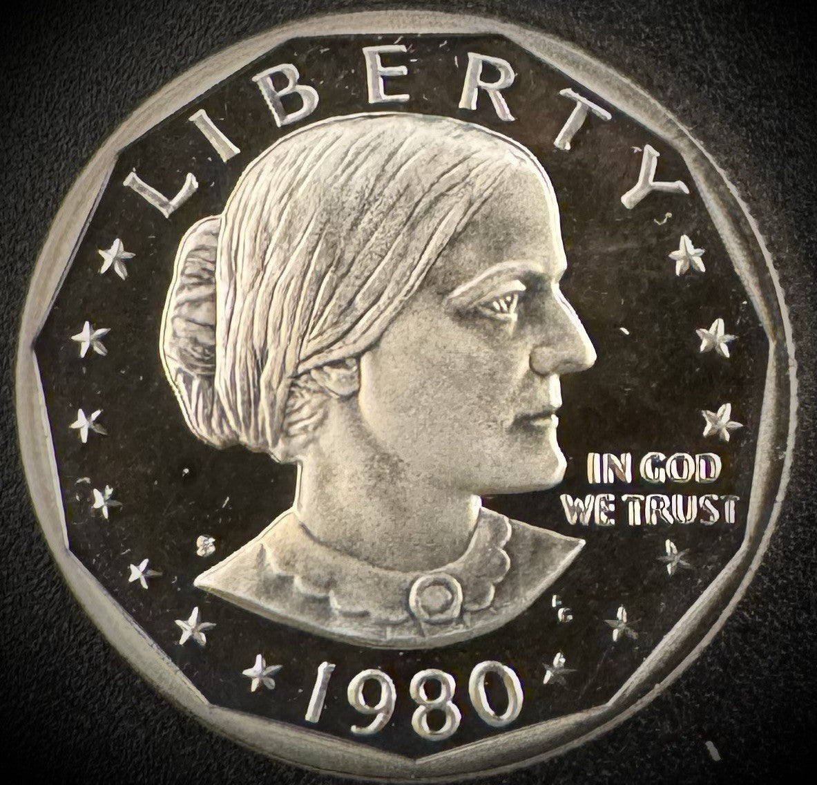 1980-S Susan B Anthony GEM Proof One Dollar DEEP ULTRA CAMEO0