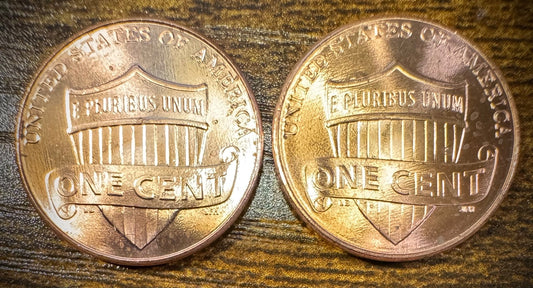 2013 Lincoln Shield Cent P D Uncirculated BU 2 Coin Lot From Original Rolls1