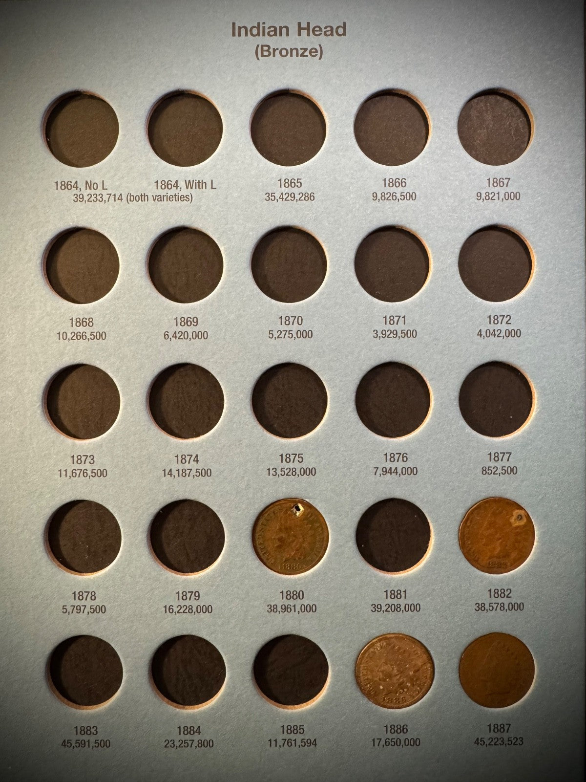 1857-1909 Flying Eagle Indian Head Cent Collection 28 Coins Starter Set Whitman2