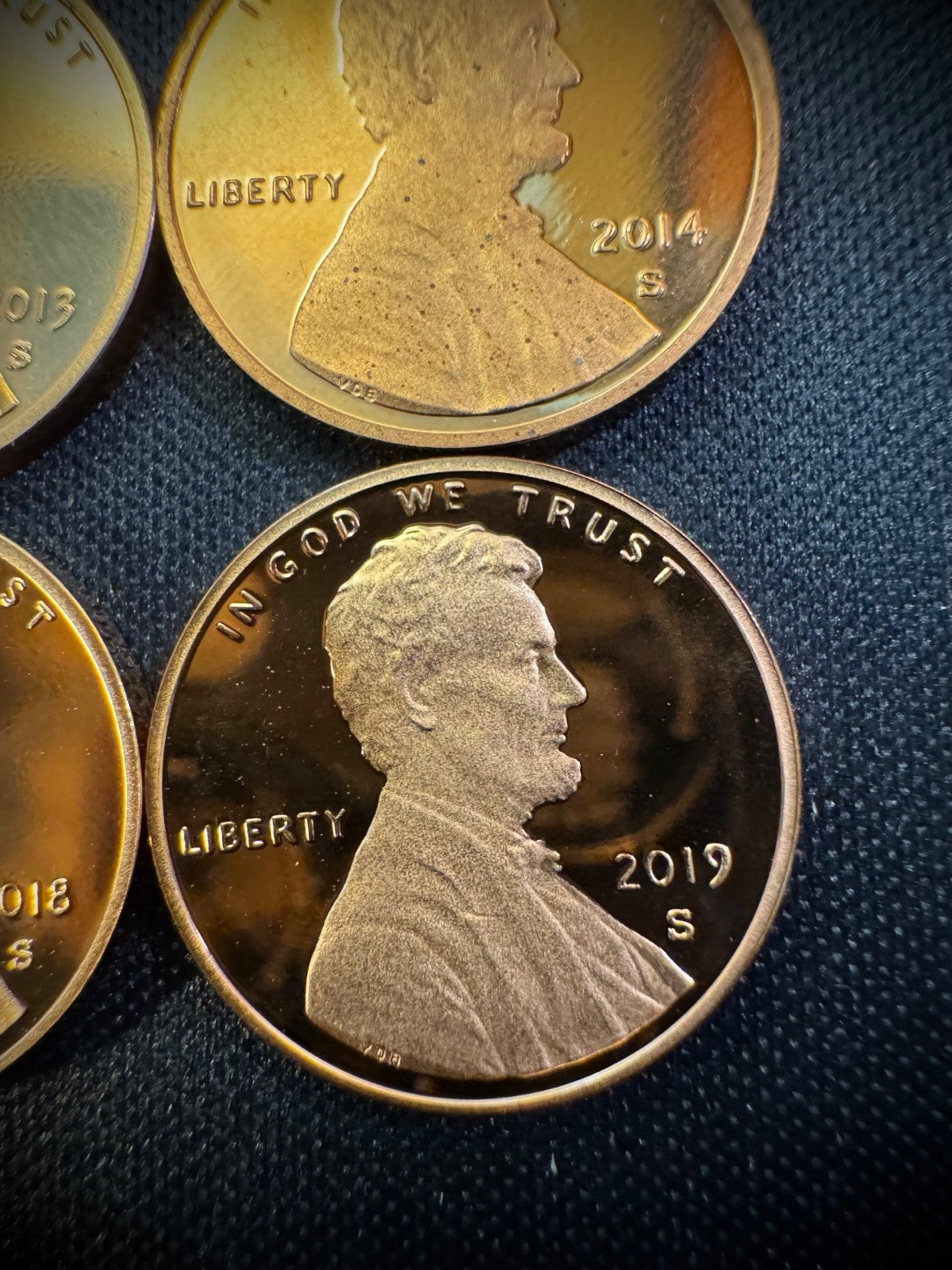 2010-2019 S Lincoln Shield Cent GEM PROOF 10 Coin CONSECUTIVE Years Lot Set14
