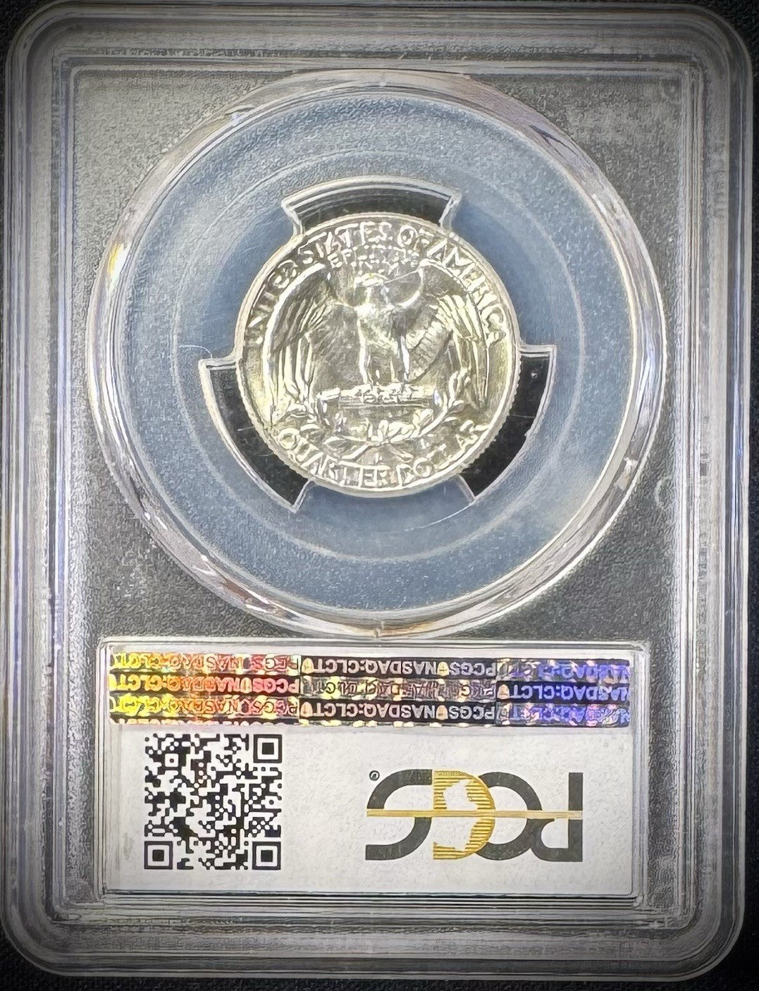 1961 D Silver Washington Quarter PCGS MS66 BLAST WHITE1