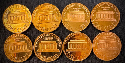 1968-2009-S PROOF Lincoln Memorial & Bicentennial Cent 45 Coin Set4